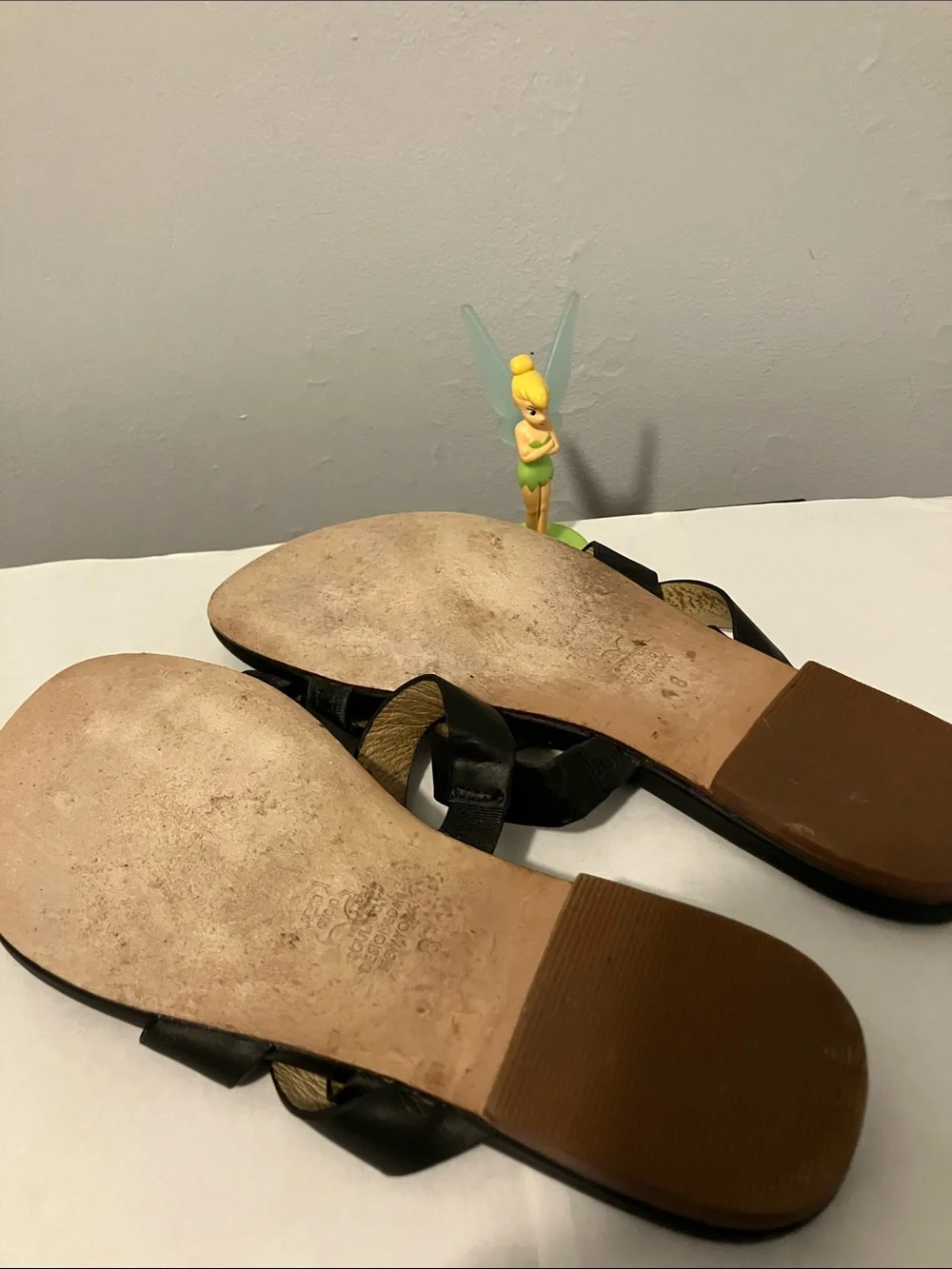 Women Black Leather Sandals